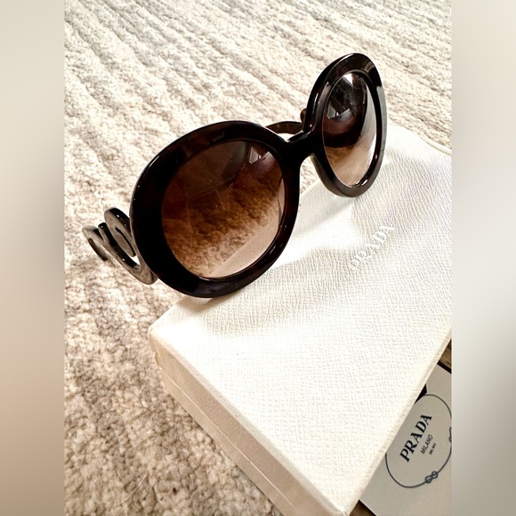 Prada Baroque Tortoise Sunglasses - Picture 5 of 14